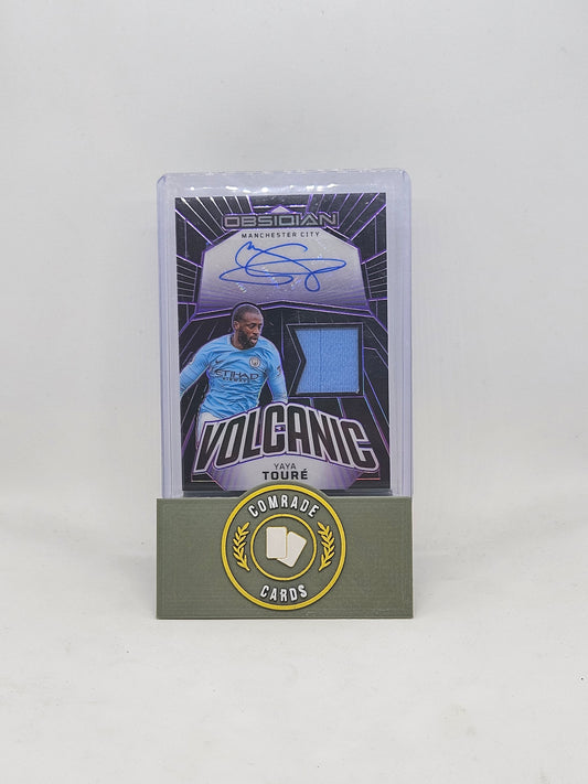 Yaya Toure (Man City) 11/25 Autographed Card Obsidian 2023-2024
