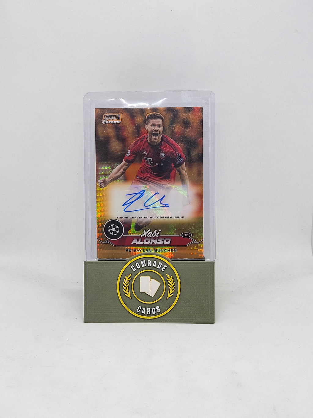 Xavi Alonso (Liverpool) 12/25 Autographed Card Topps Stadium Chrome 2023-2024