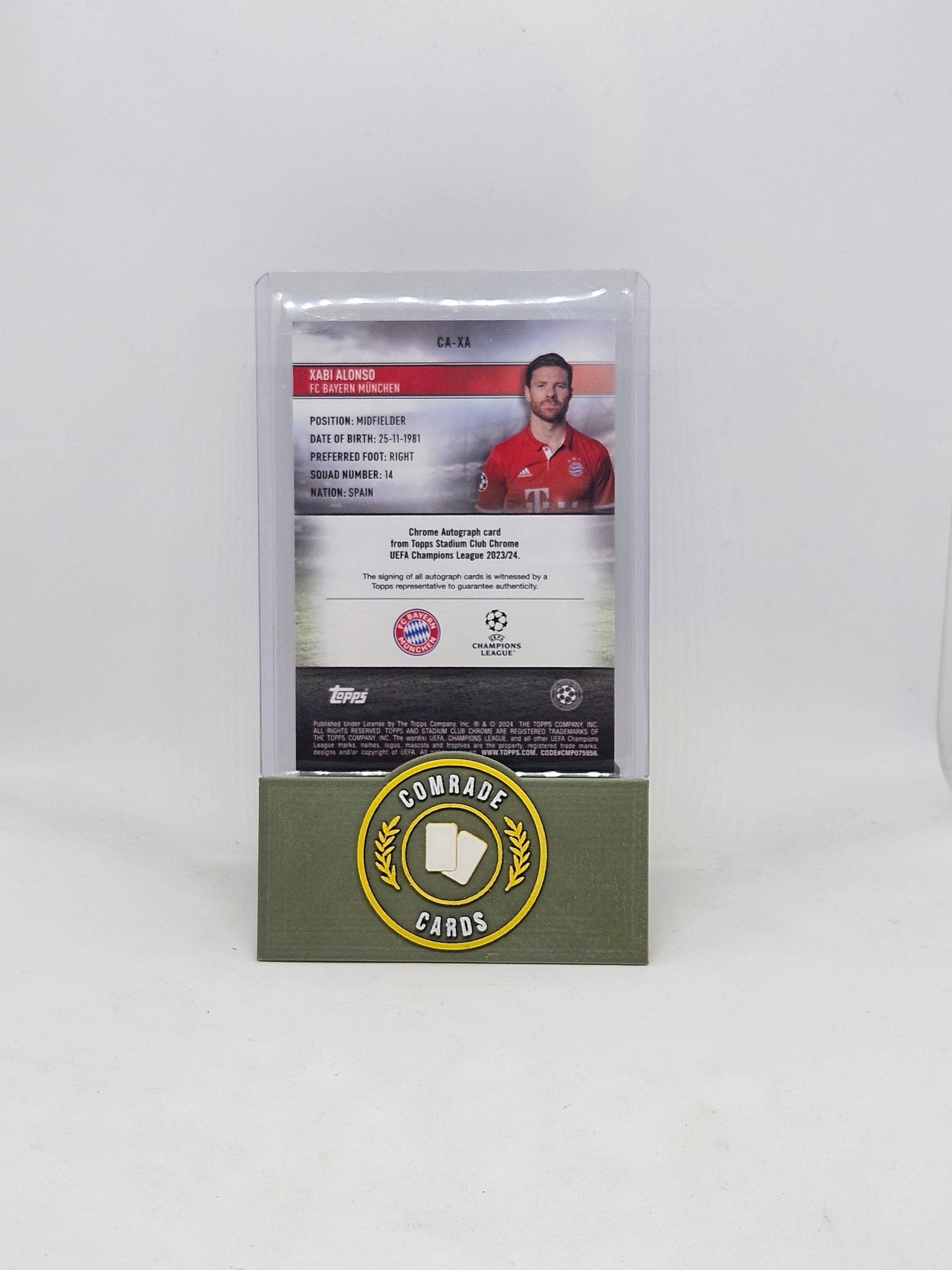 Xavi Alonso (Liverpool) 12/25 Autographed Card Topps Stadium Chrome 2023-2024