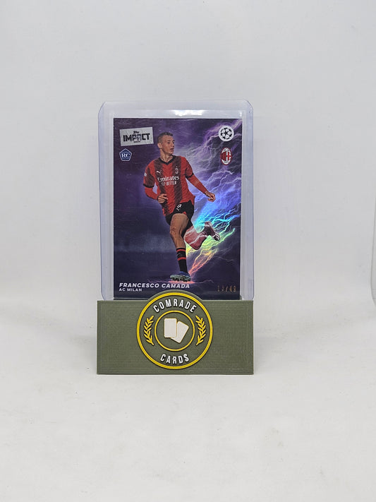 Francesco Camarda (AC Milan) 13/49 Topps Impact 2023-2024