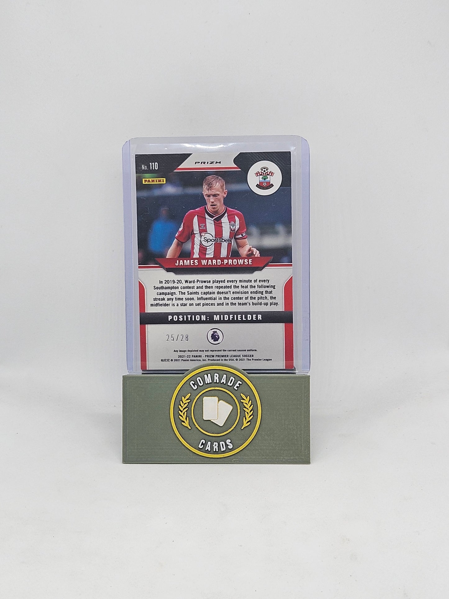 James Ward-Prowse (Southampton) 25/28 Prizm Premier League 2021-2022