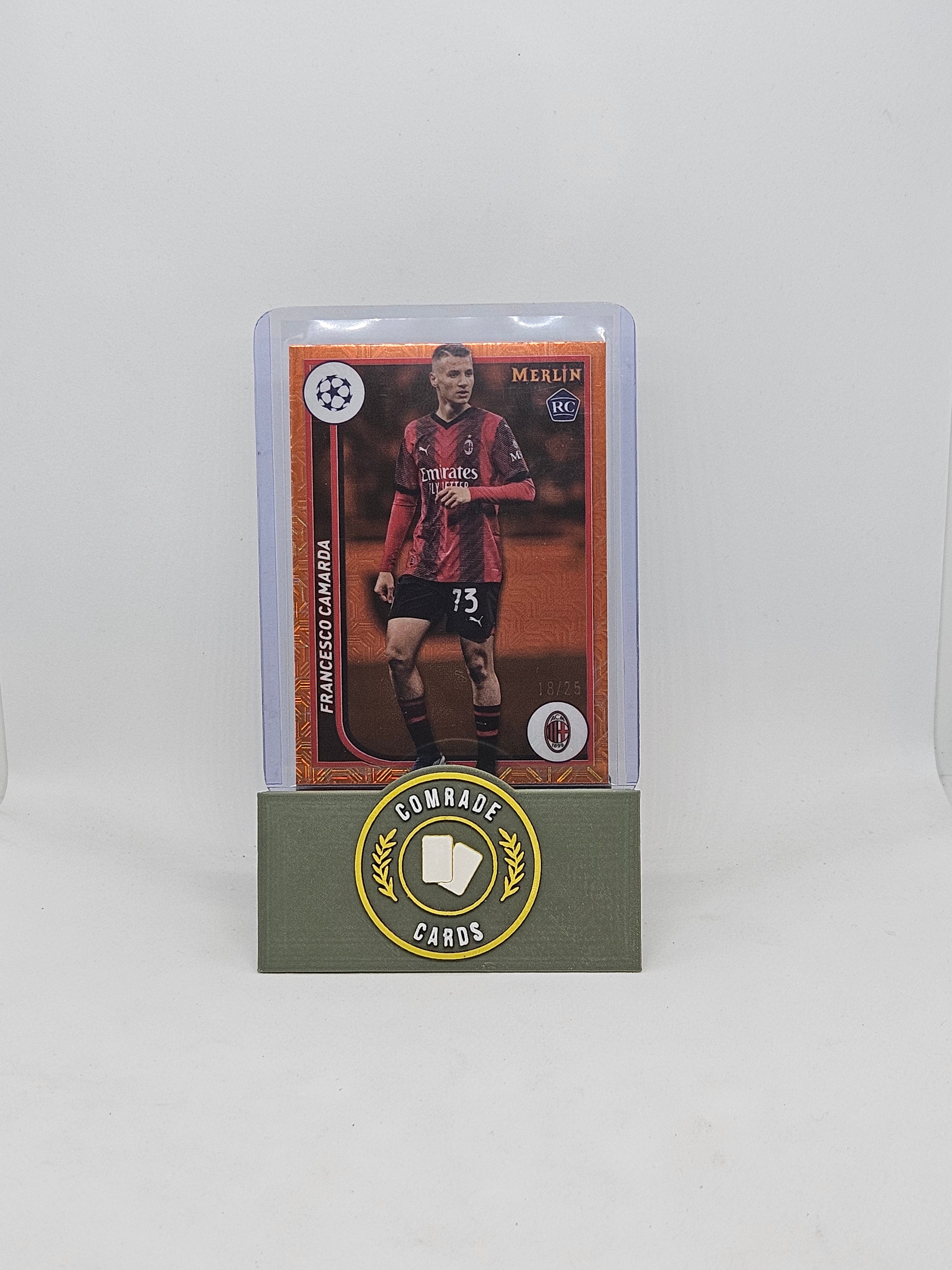Francesco Camarda (AC Milan) 18/25 Topps Merlin Chrome 2023-2024