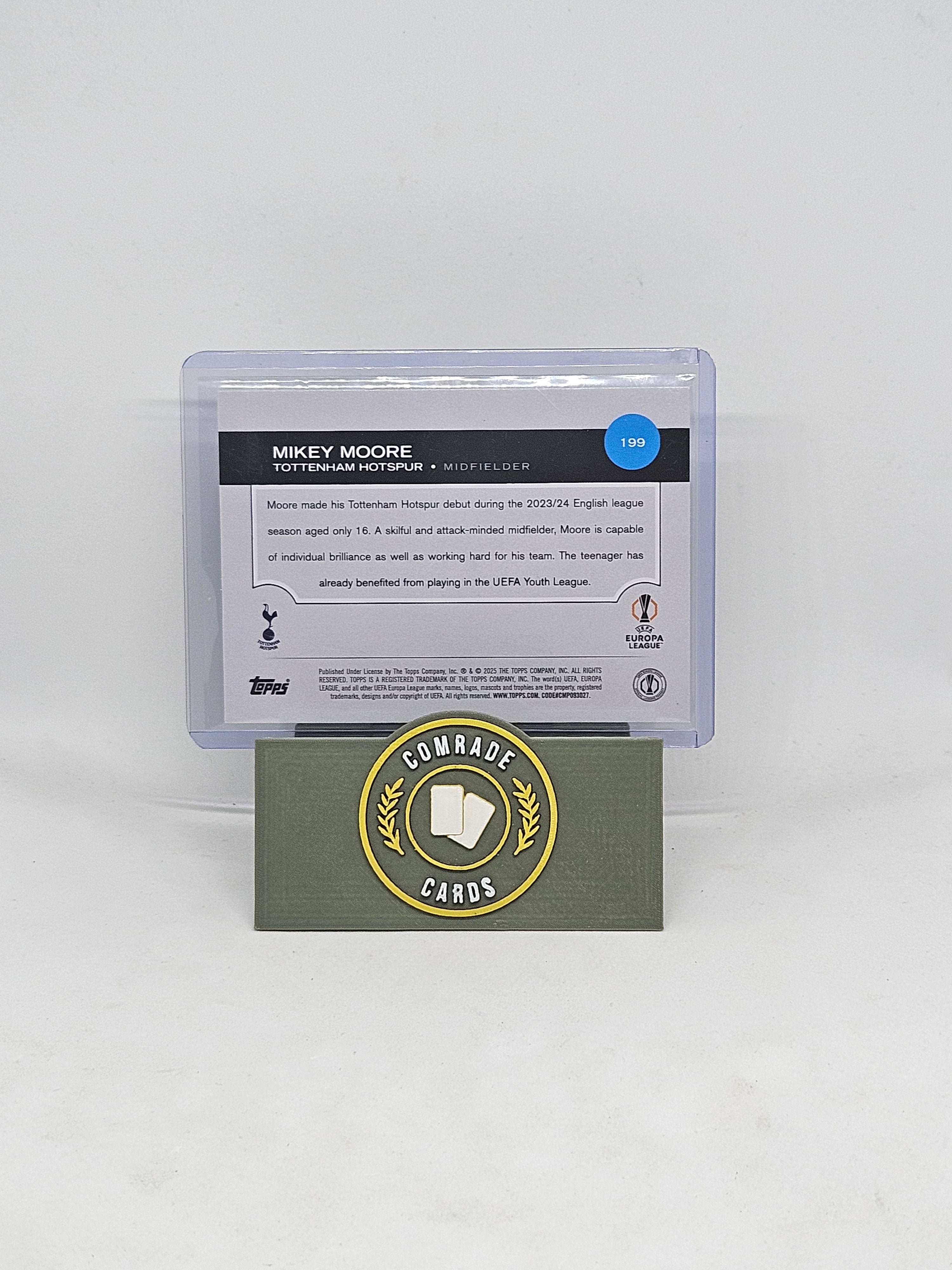 Mikey Moore (Tottenham) Northern Lights Parallel Topps UCC 2024-2025