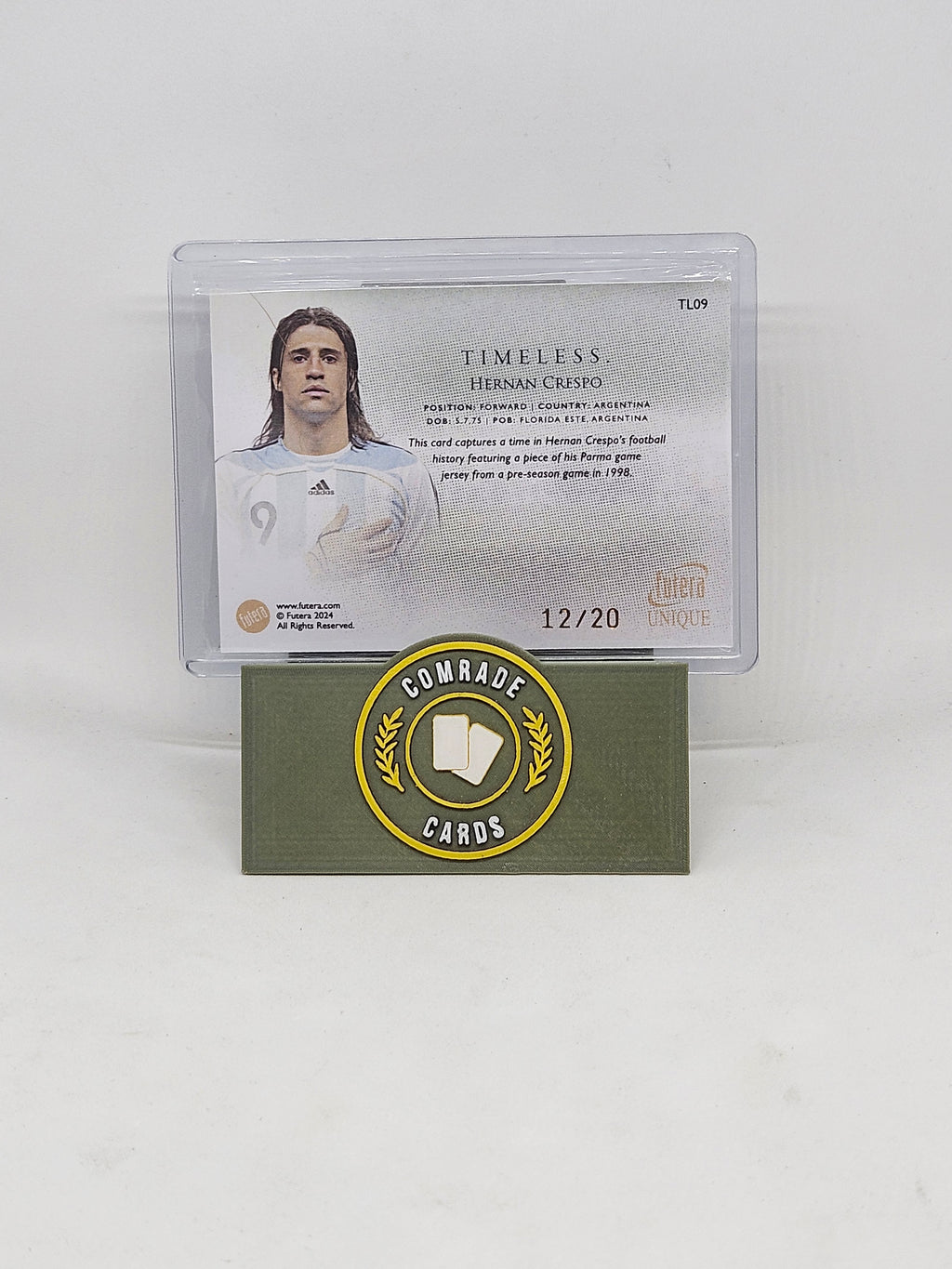 Hernandez Crespo (Argentina) 12/20 Patch (Match Worn) Futera 2024