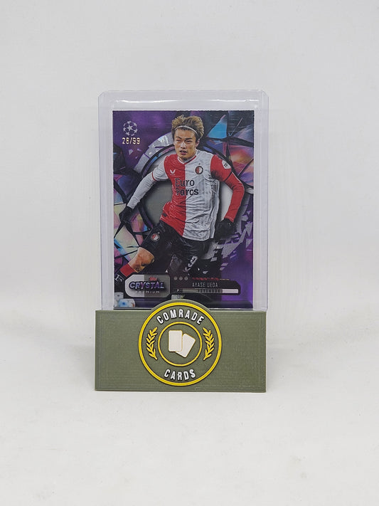 Ayase Ueda (Feyenoord) 28/99  Topps Crystal 2023-2024