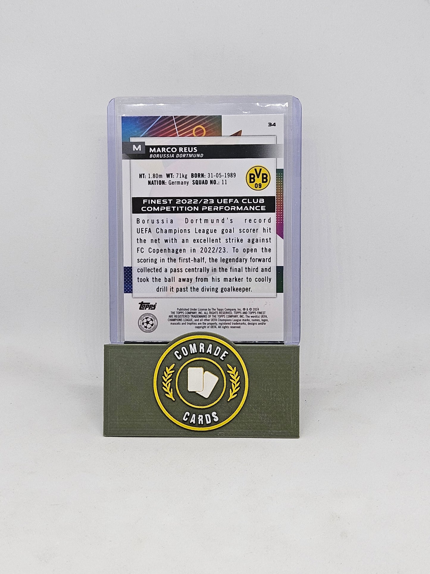 Marco Reus (Dortmund) 45/75 Topps Finest 2023-2024