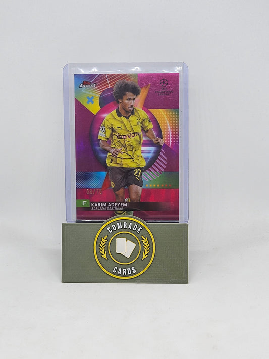 Karim Adeyemi (Dortmund) 09/75 Topps Finest 2023-2024