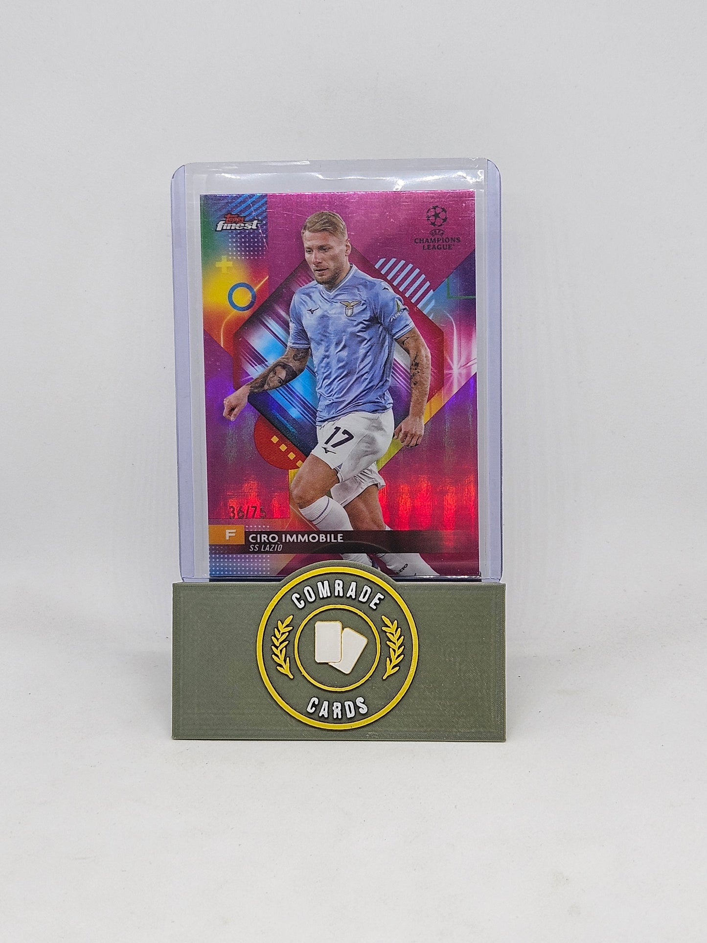 Ciro Immobile (Lazio) 36/75 Topps Finest 2023-2024