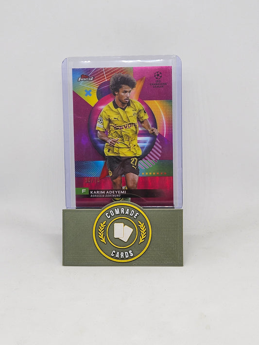 Karim Adeyemi (Dortmund) 30/75 Topps Finest 2023-2024