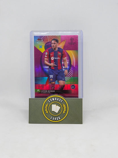 Vitor Roque (Barcelona) 58/75 Topps Finest 2023-2024