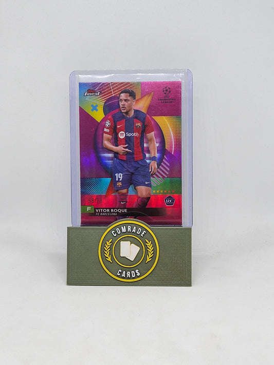 Vitor Roque (Barcelona) 58/75 Topps Finest 2023-2024
