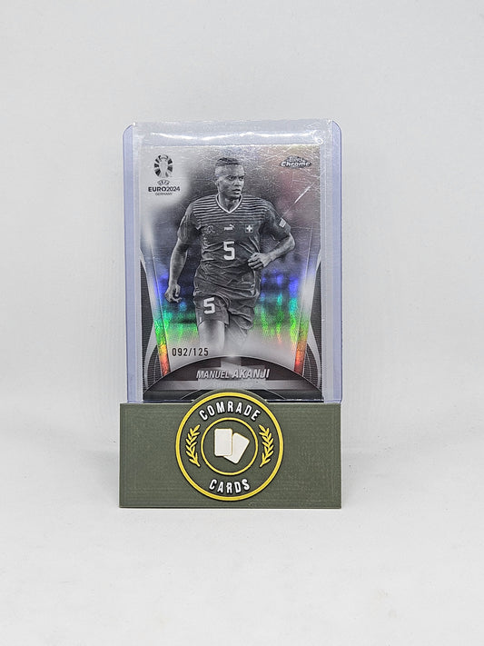 Manuel Akanji (Switzerland) 092/125 Topps Chrome Euro 2024