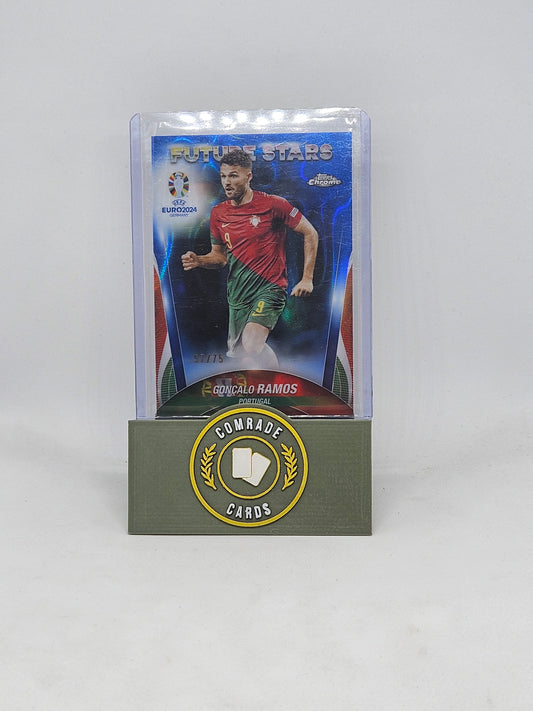 Goncalo Ramos (Portugal) 57/75 Topps Chrome Euro 2024
