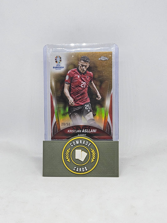 Kristjan Asllani (Albania) 20/50 Topps Chrome Euro 2024