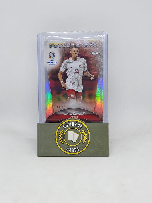 Jakub Kiwior (Poland) 44/99 Topps Chrome Euro 2024