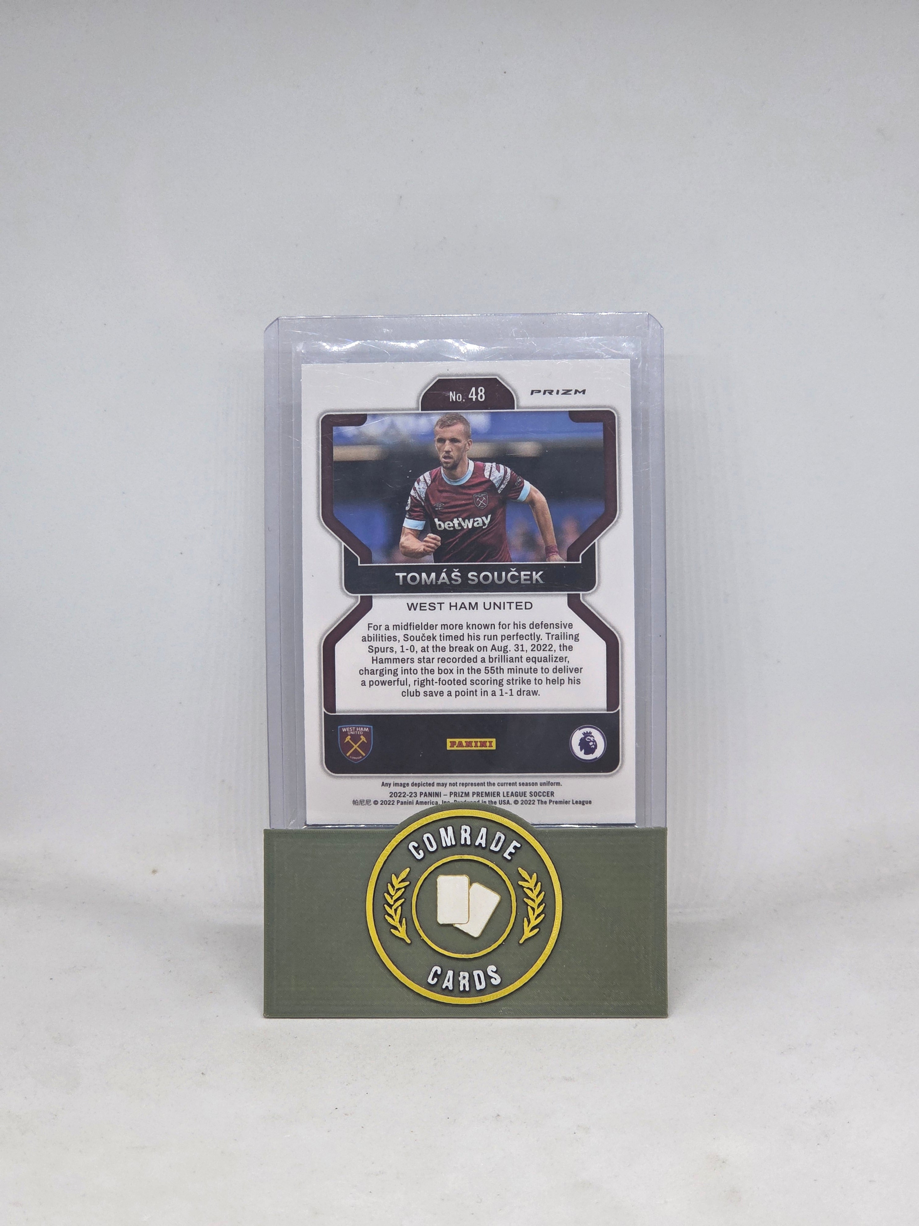 Tomas Soucek (West Ham) Tiger SSP Prizm Premier League 2022-2023