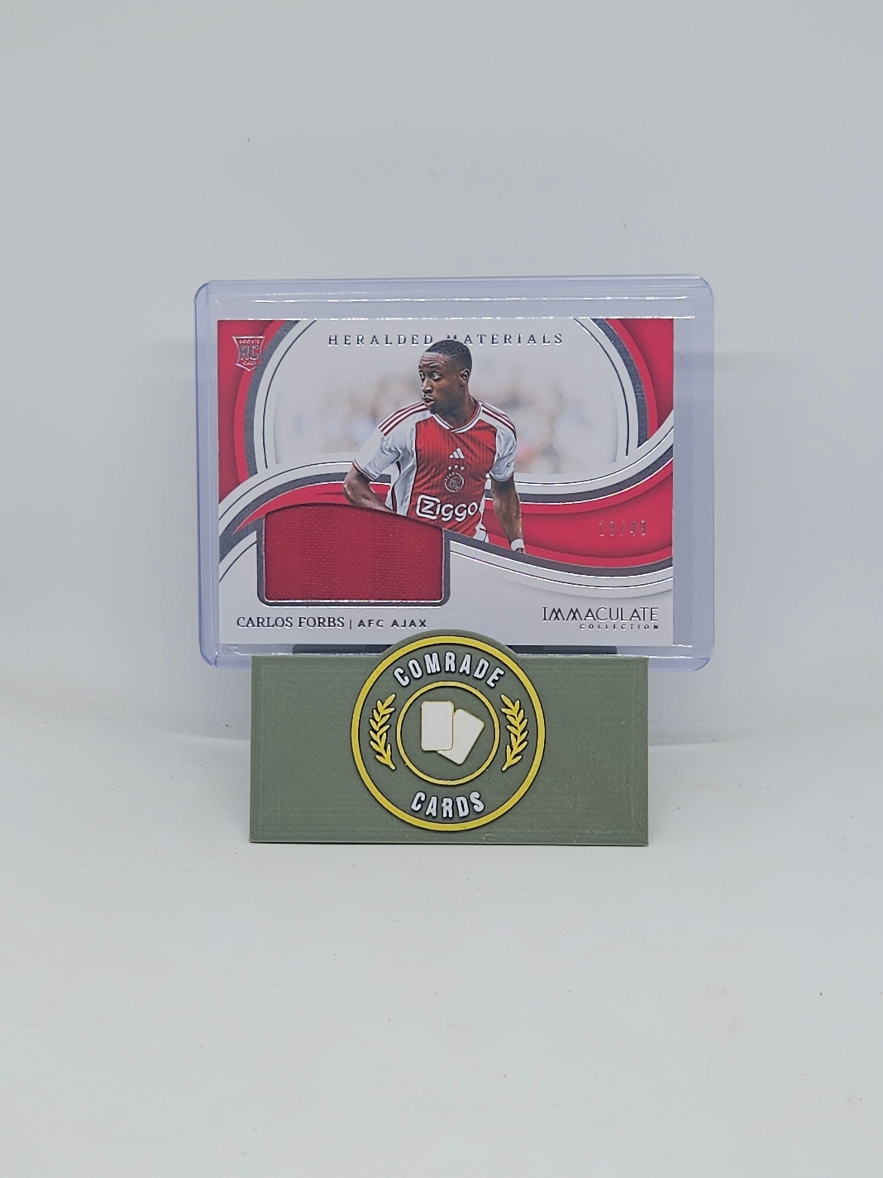 Carlos Forbs (Ajax) 19/49 Patch Immaculate 2023-2024