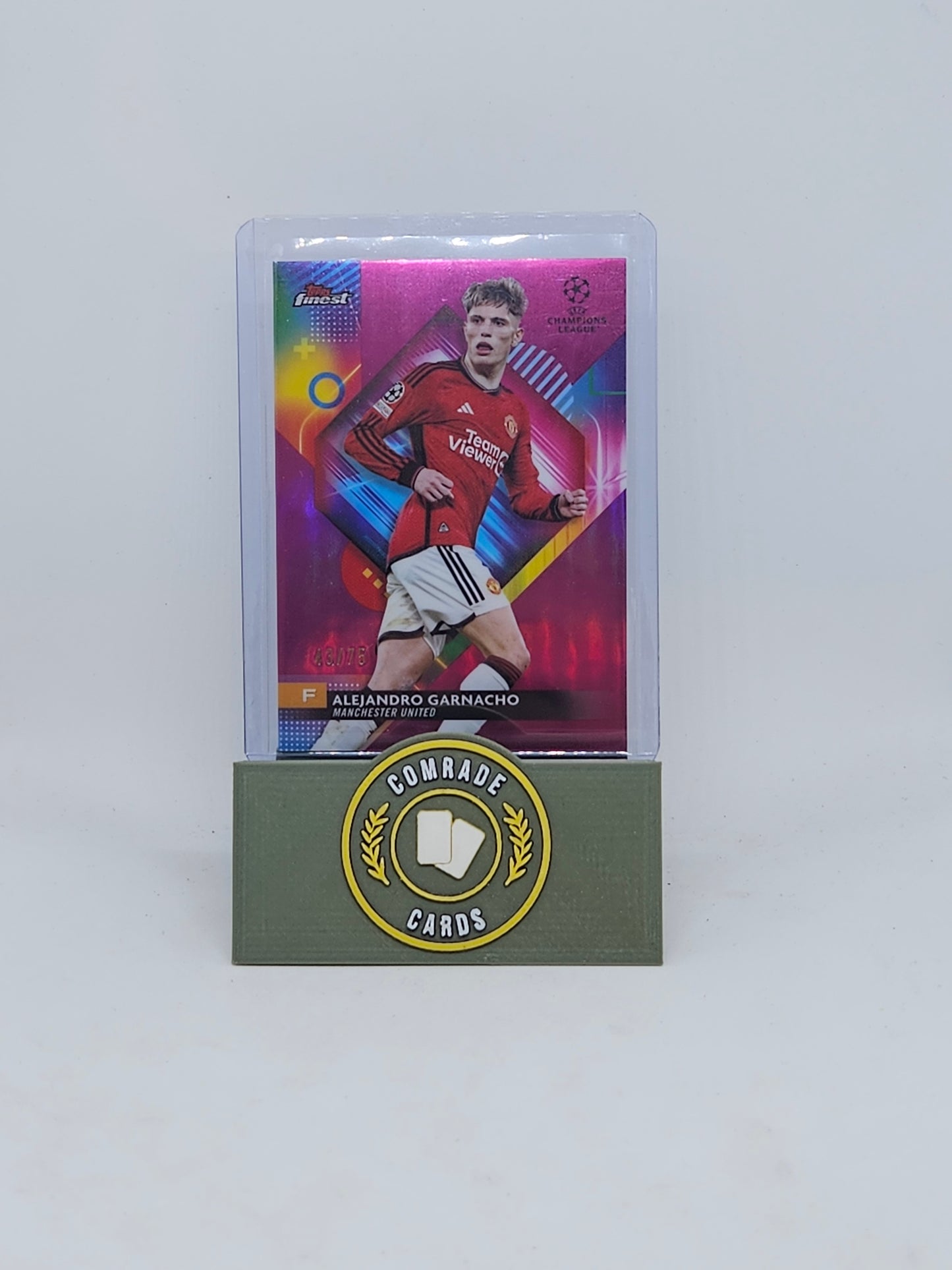 Alejandro Garnacho (Man United) 43/75 Topps Finest 2023-2024