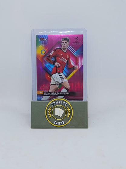 Alejandro Garnacho (Man United) 43/75 Topps Finest 2023-2024