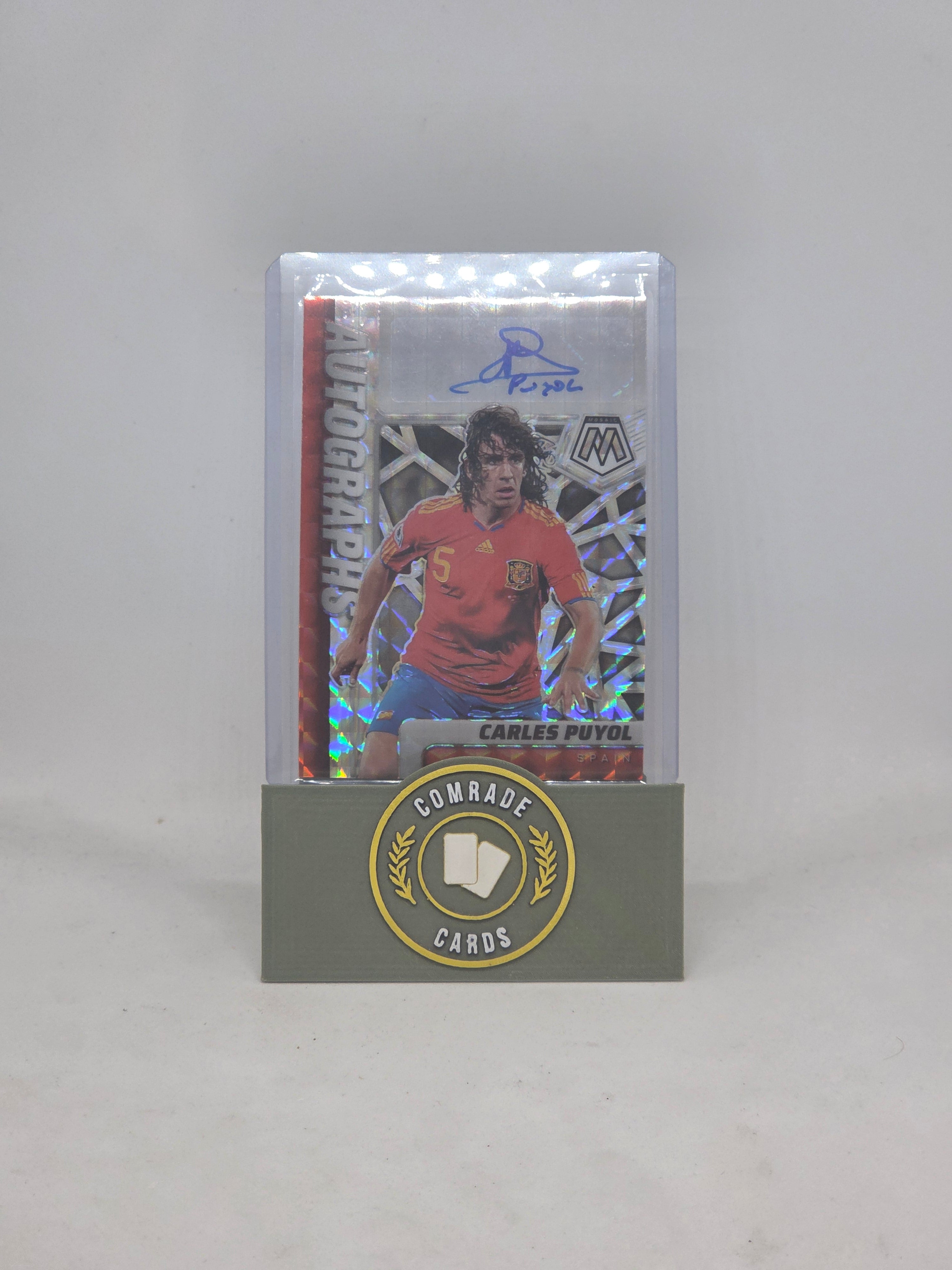 Carles Puyol (Spain) Autographed Card Mosaic Road To World Cup 2021-2022