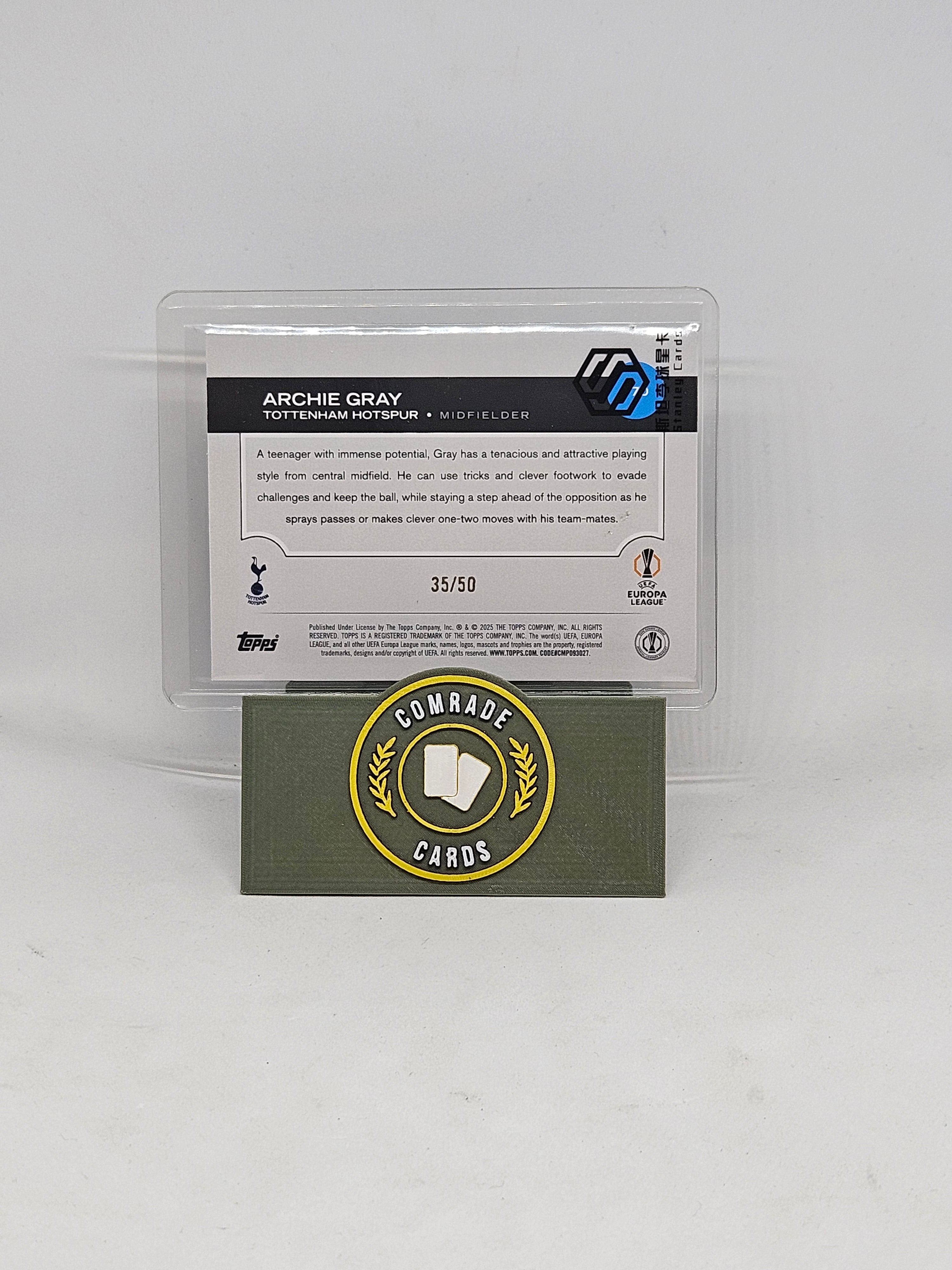 Archie Gray (Tottenham) 35/50 Topps UCC 2024-2025