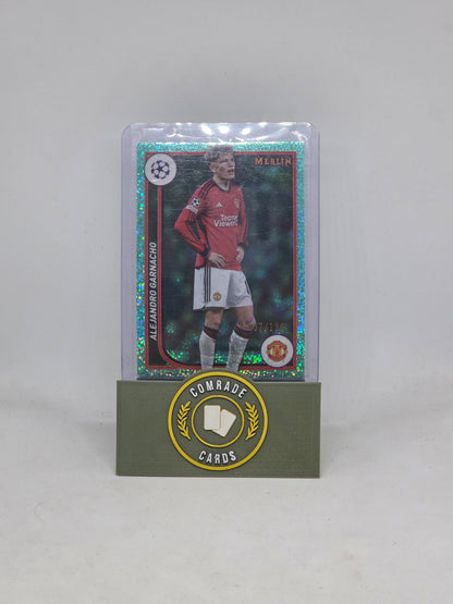 Alejandro Garnacho (Man United) 037/199 Topps Merlin Chrome 2023-2024