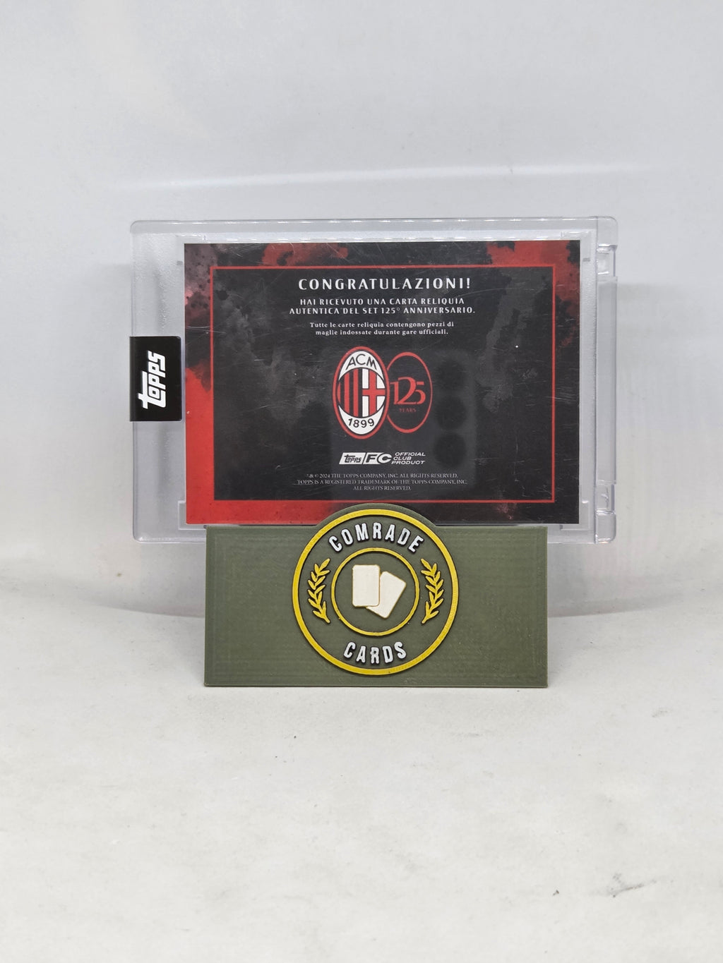Dida (AC Milan) 01/10 Autograph/Patch (Match Worn) Topps AC Milan 125
