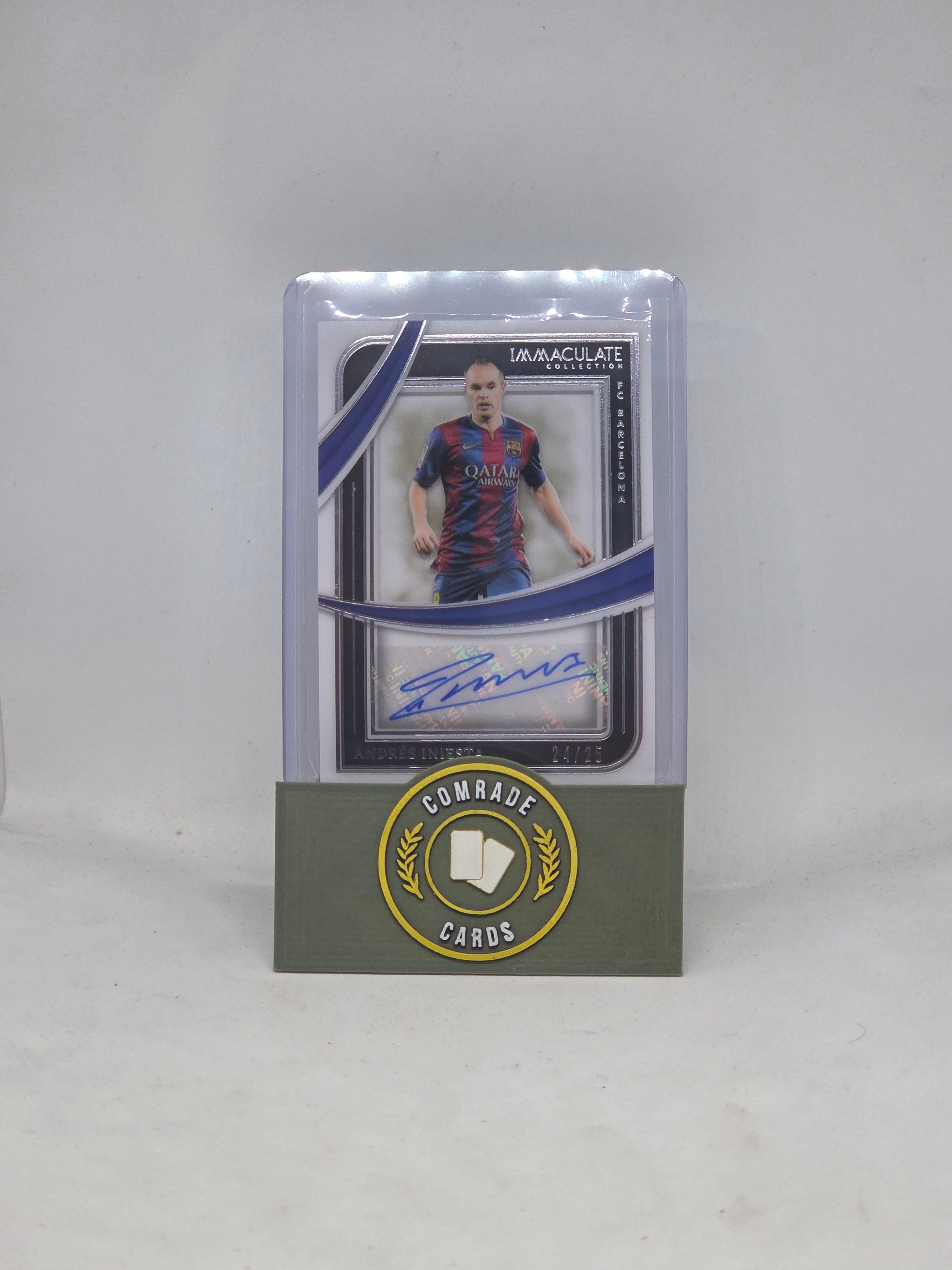 Andres Inesta (Barcelona) 24/25 Autographed Card Immaculate 2024-2025