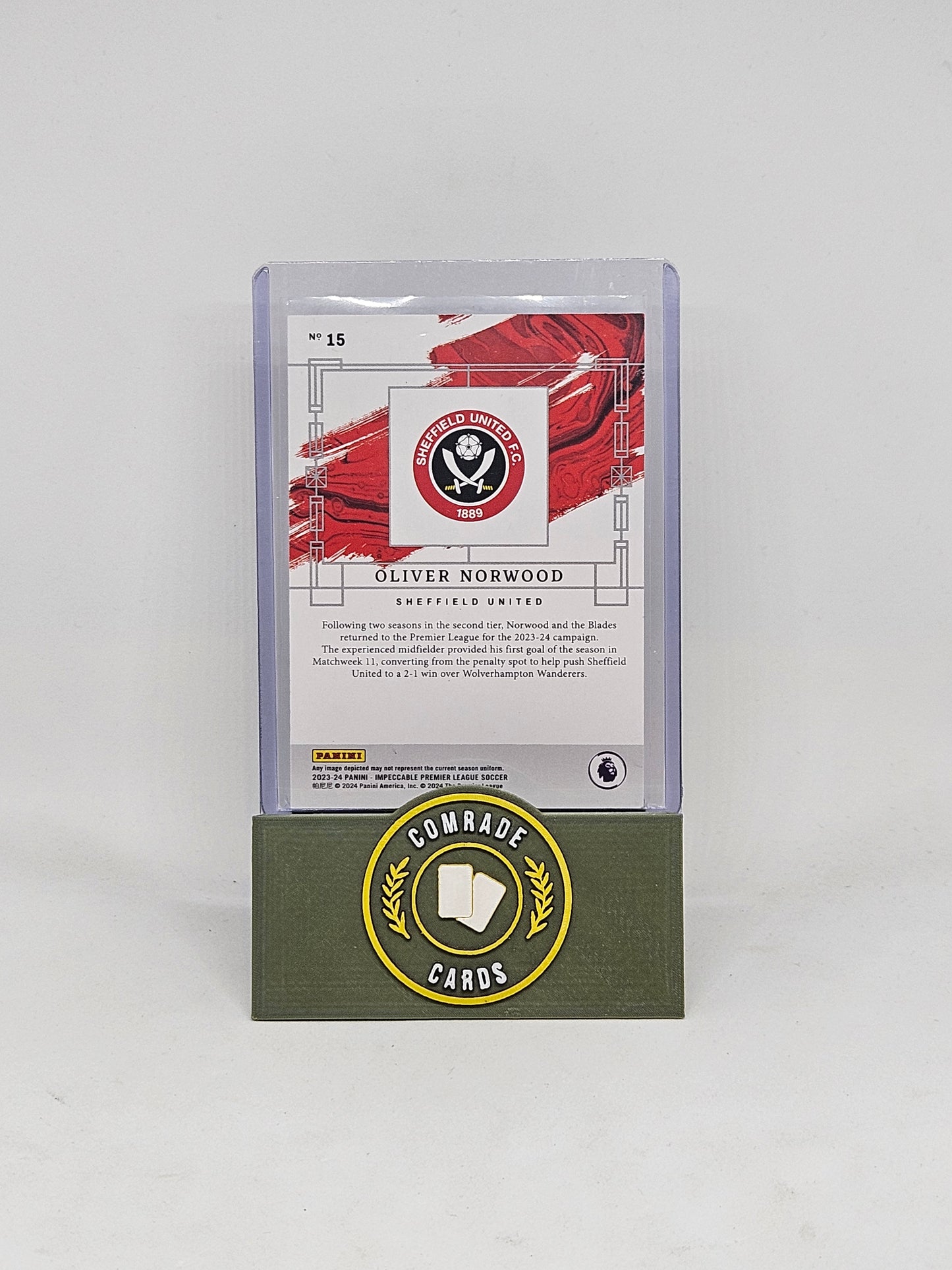 Oliver Norwood (Sheffield United) 25/62 Impeccable 2023-2024