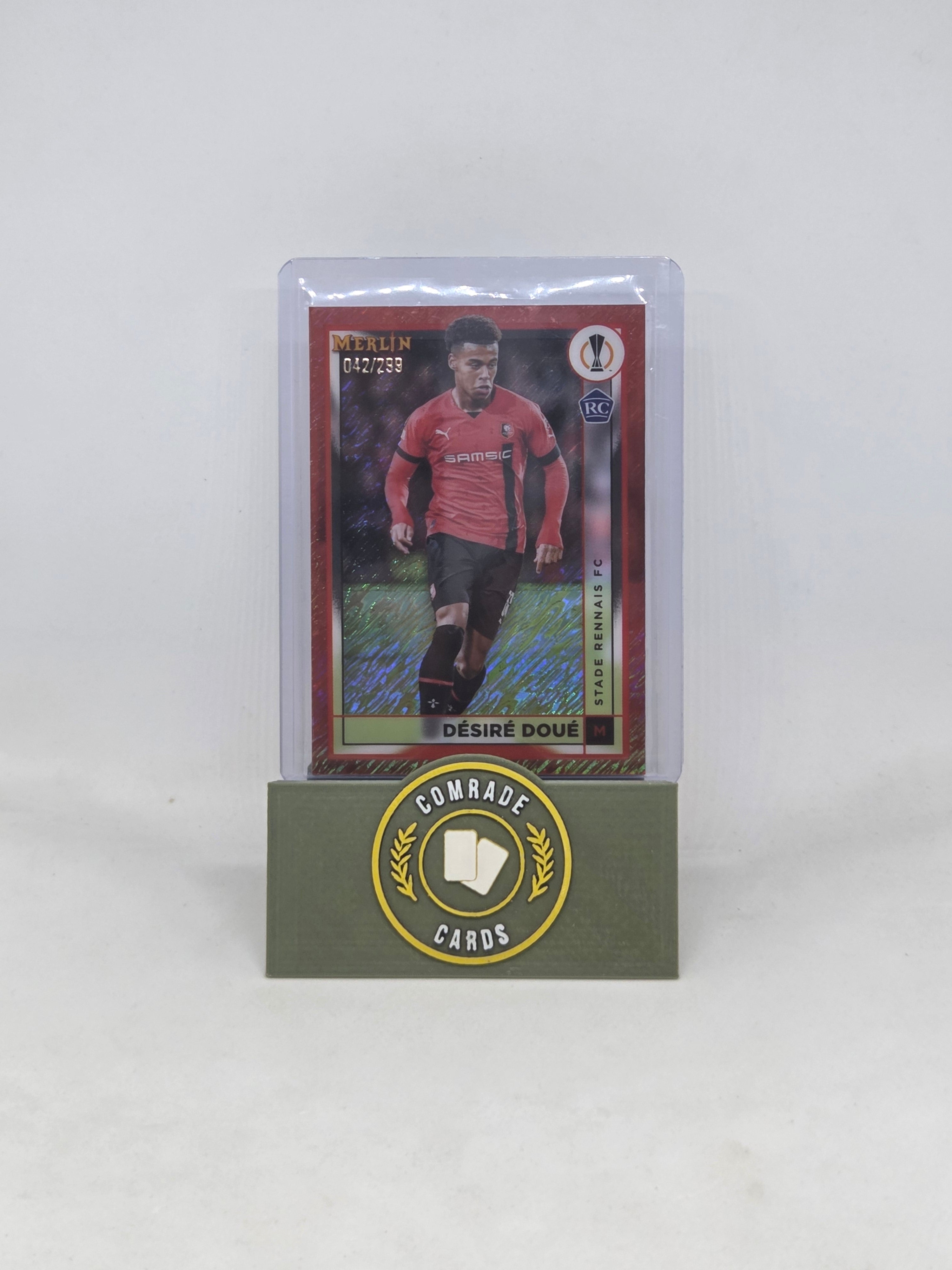 Desire Doue (Stade Rennais) 042/299 Topps Merlin Chrome 2022-2023