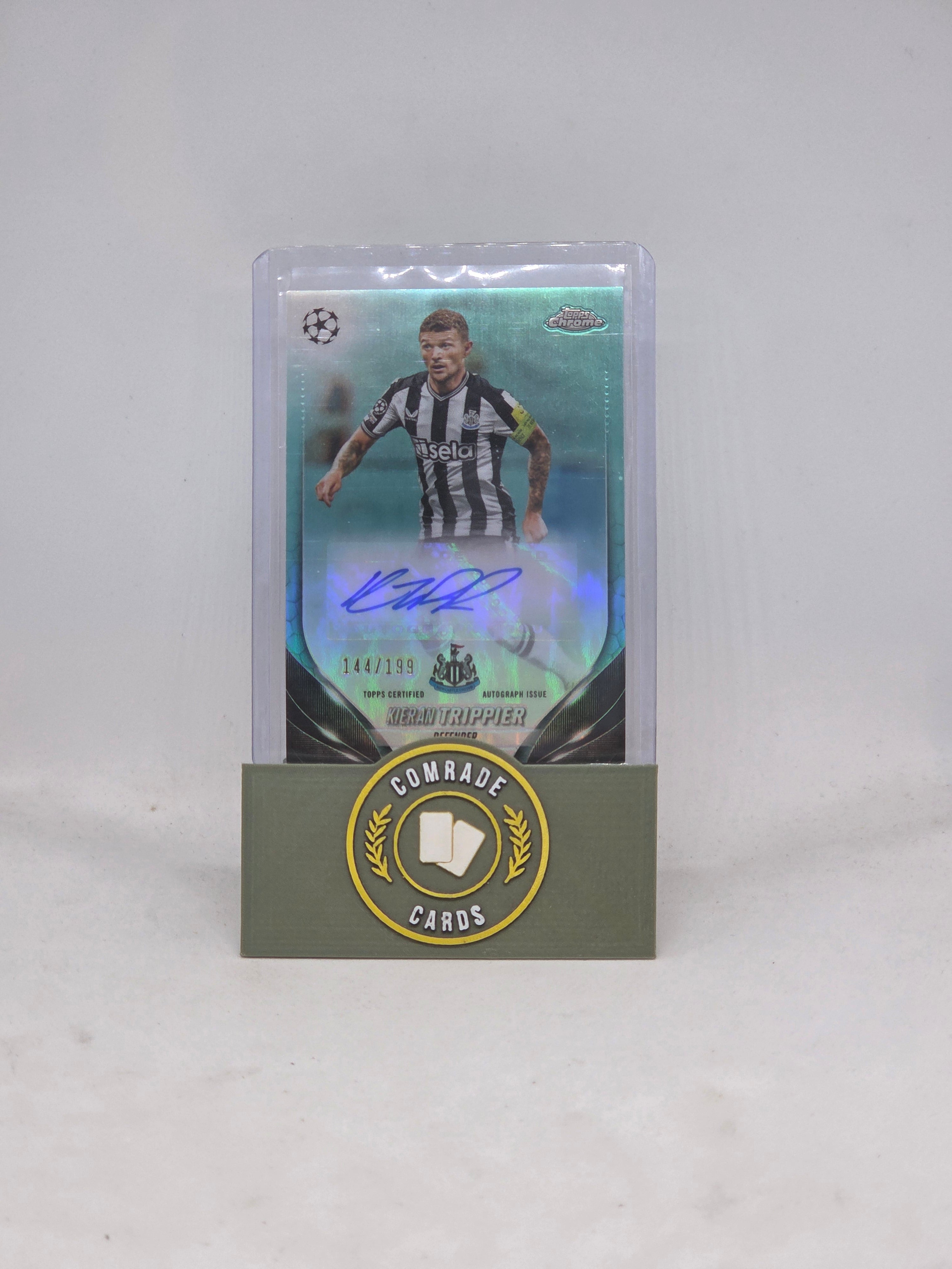 Kieran Trippier (Newcastle) 144/199 Autographed Card Topps Chrome 2023-2024