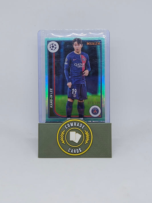 Kang-In Lee (PSG) 073/199 Topps Merlin Chrome 2023-2024