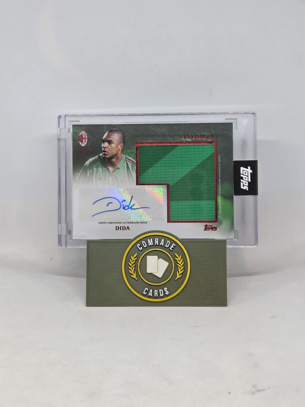 Dida (AC Milan) 01/10 Autograph/Patch (Match Worn) Topps AC Milan 125