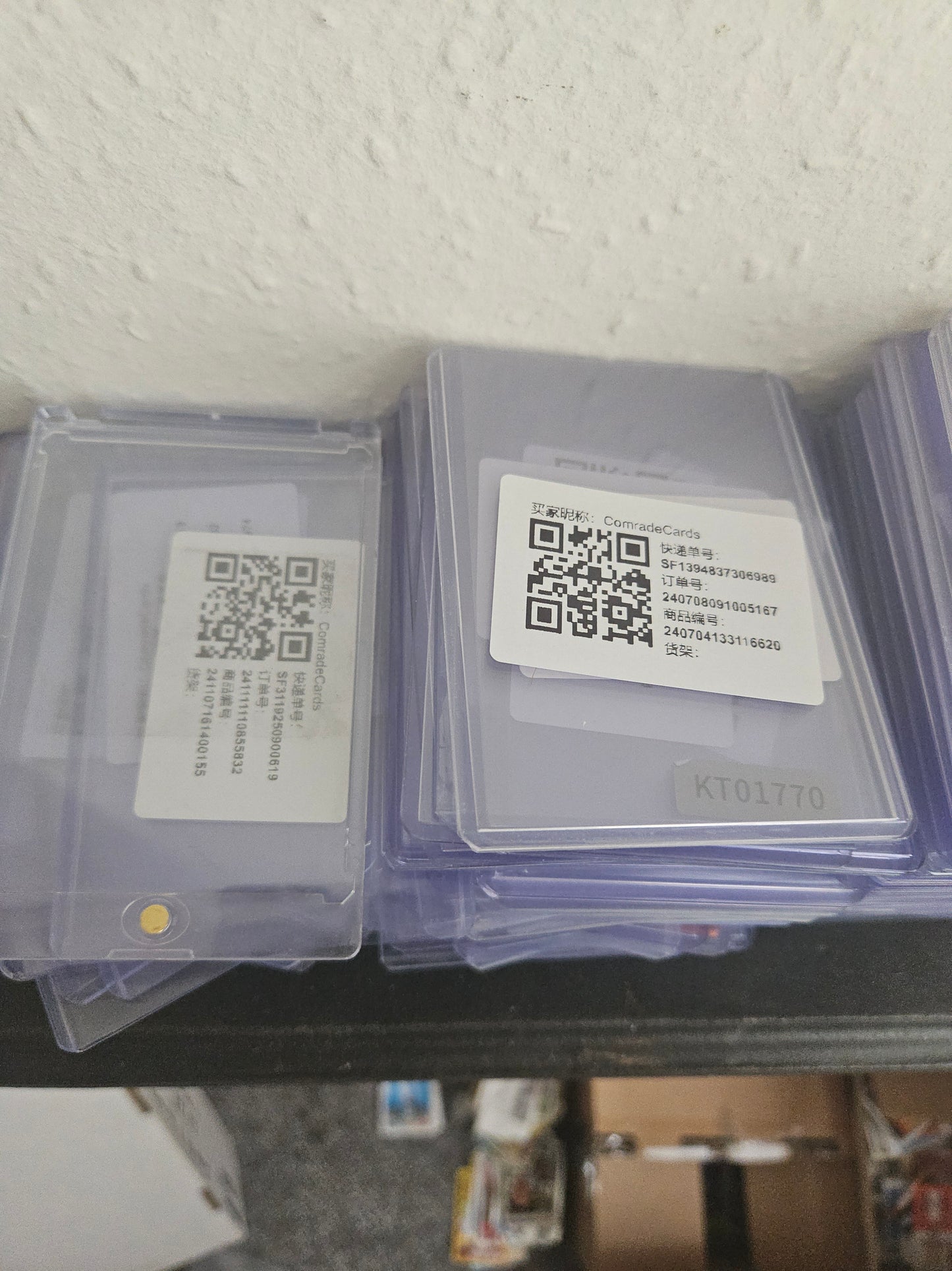 250 Used Toploaders With Stickers On