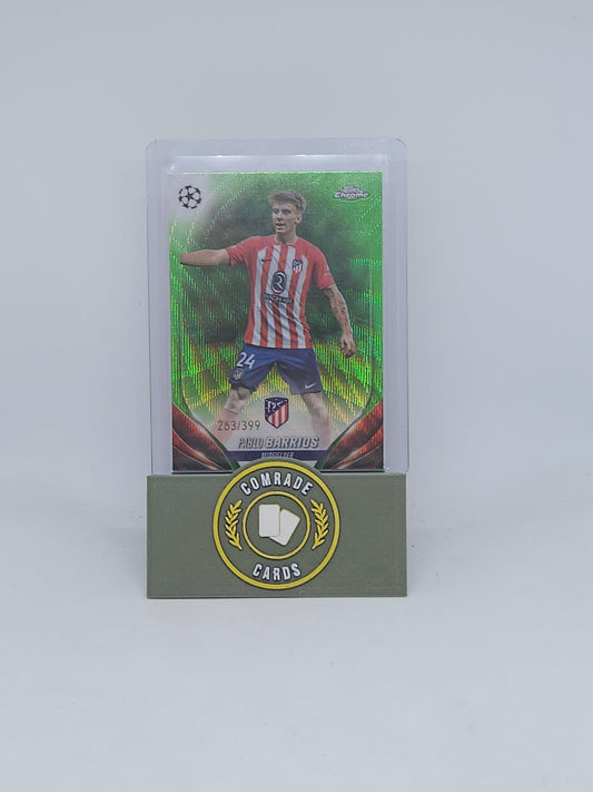 Pablo Barrios (Athletico Madrid) 263/399 Topps Chrome 2023-2024