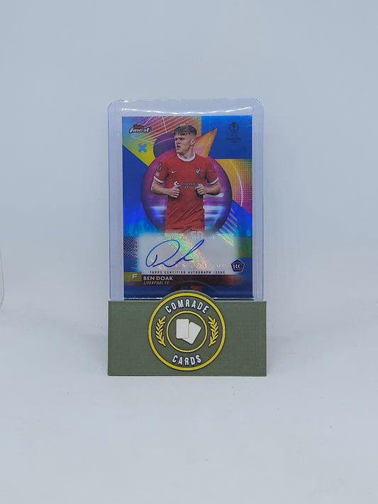 Ben Doak (Liverpool) 068/150 RC Autographed Card Topps Finest 2023-2024