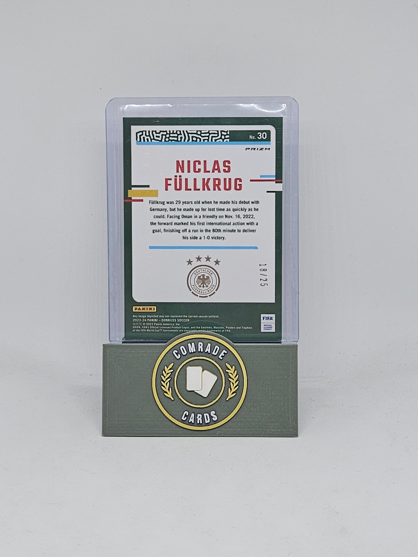 Niclas Fullkrug (Germany) 18/25 Donruss Soccer 2023-2024