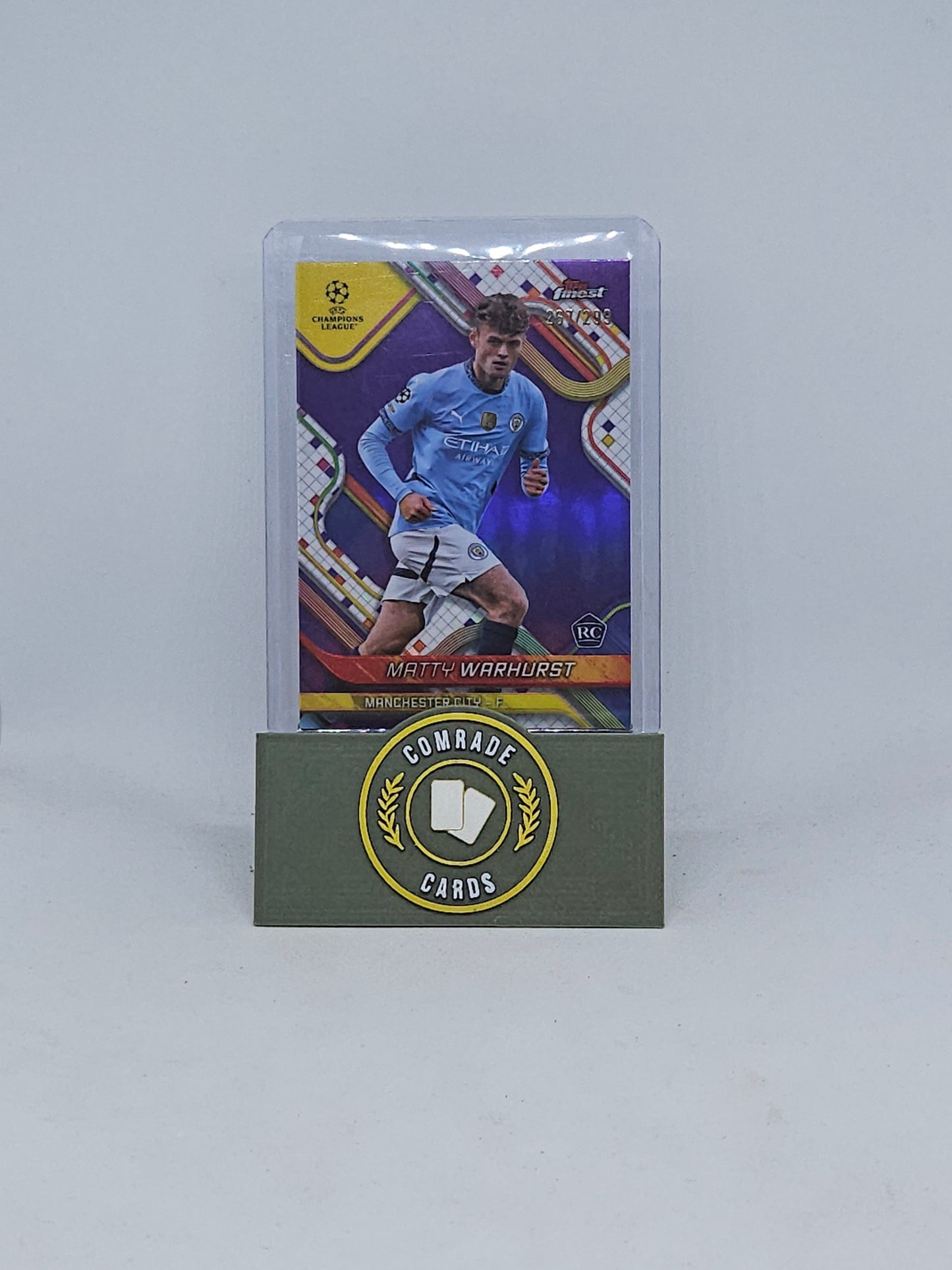 Matty Warhurst (Man City) 267/299 Topps Finest 2024-2025