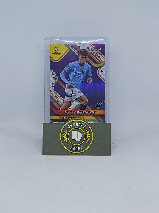 Matty Warhurst (Man City) 267/299 Topps Finest 2024-2025