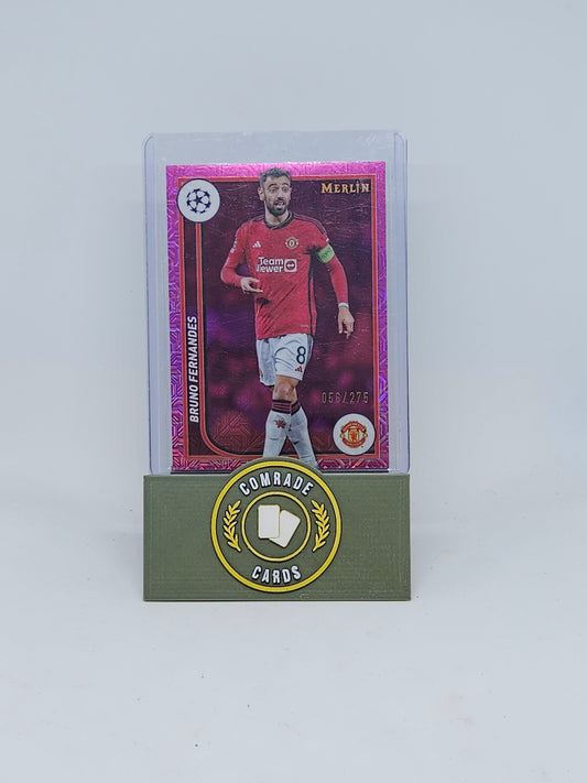 Bruno Fernandes (Man United) 057/275 Topps Merlin Chrome 2023-2024