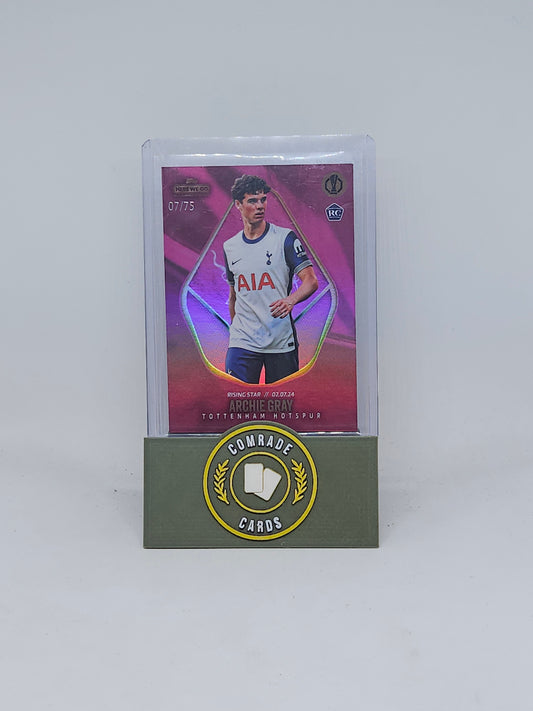 Archie Gray (Tottenham) 07/75 Topps Here We Go Summer Signings 2023-2024