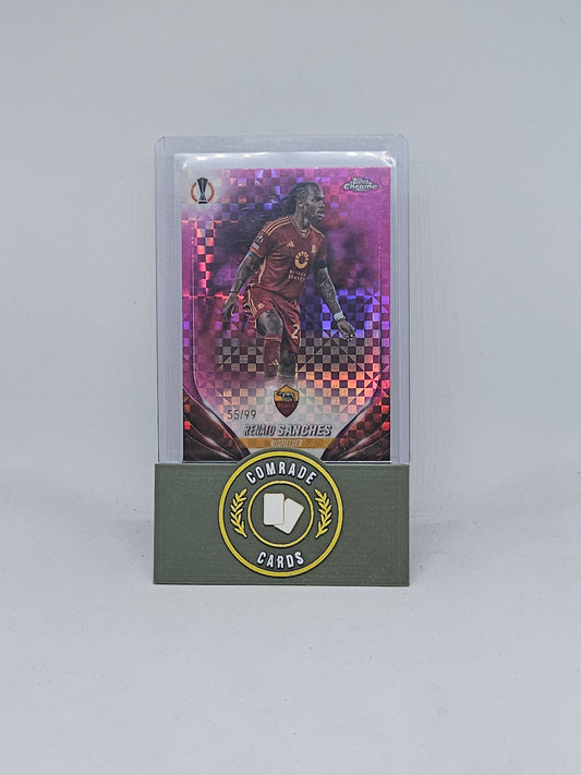 Renato Sanches (Roma) 55/99 Topps Chrome 2023-2024