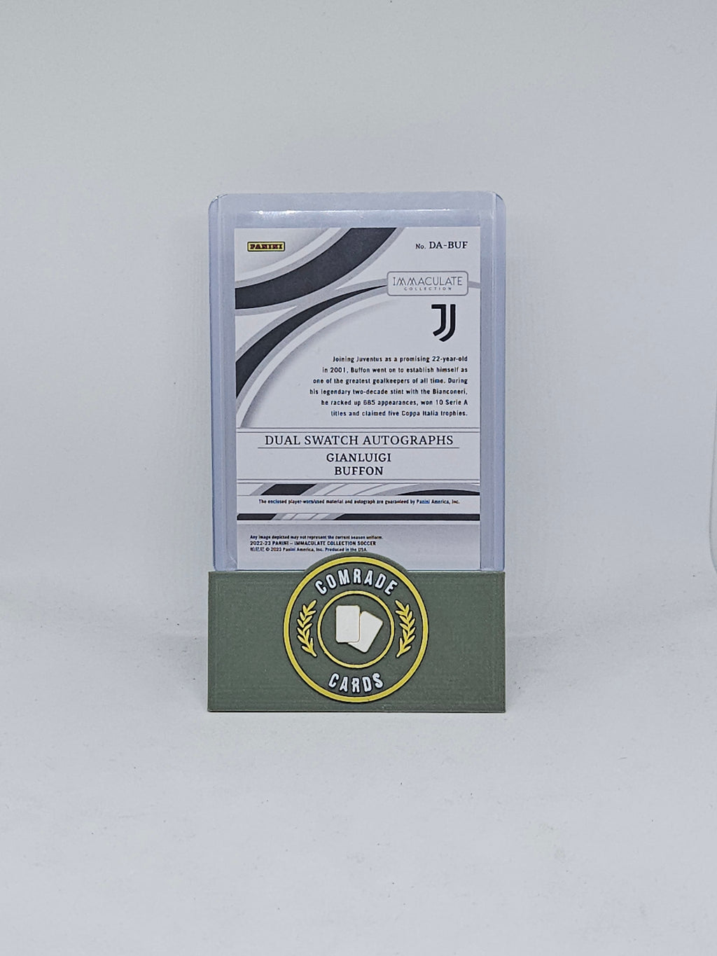 Gianluigi Buffon (Juventus) 15/25 Autographed/Patch Immaculate 2022-2023