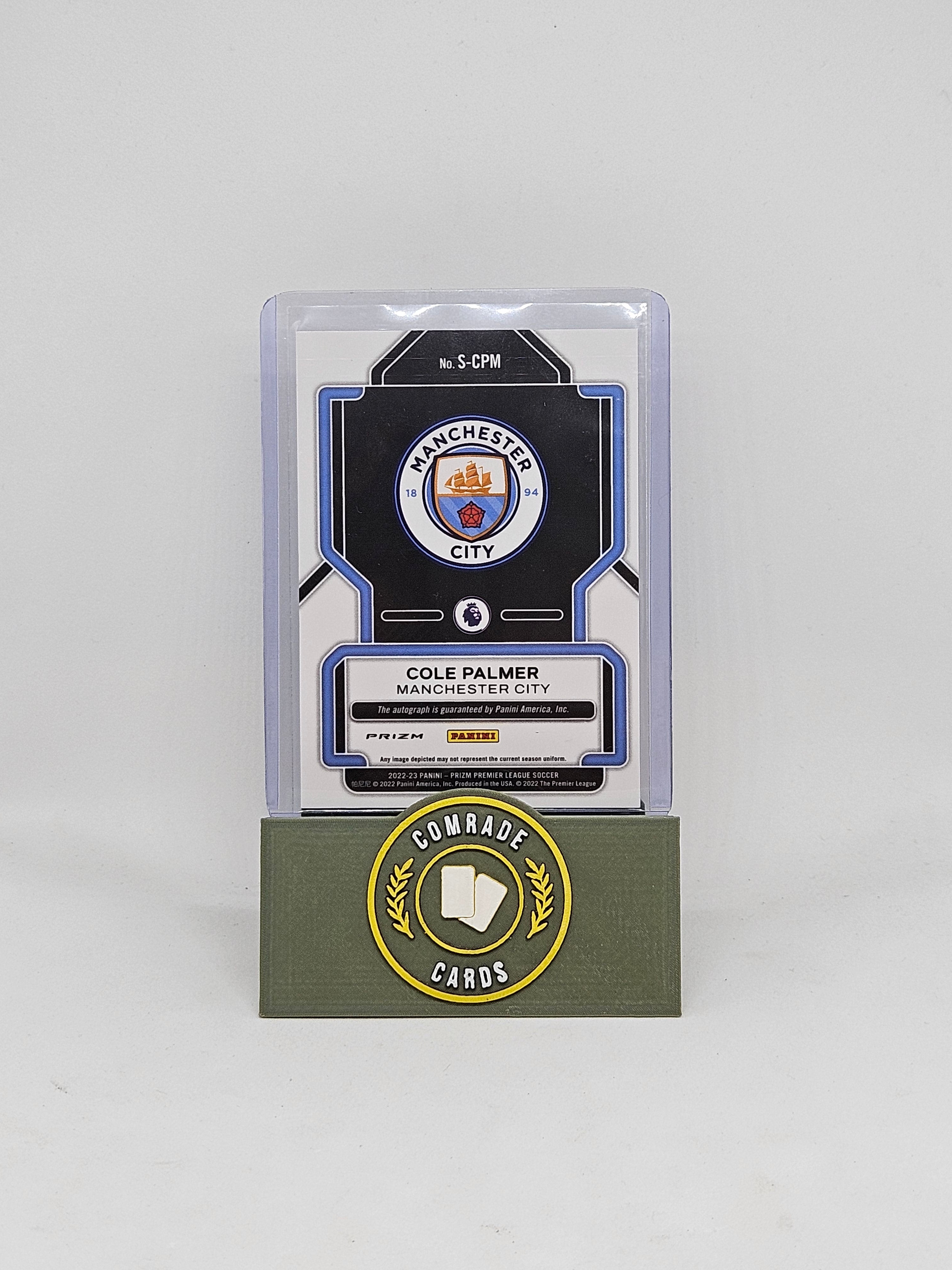 Cole Palmer (Man City) Autographed Card Prizm Premier League 2022-2023