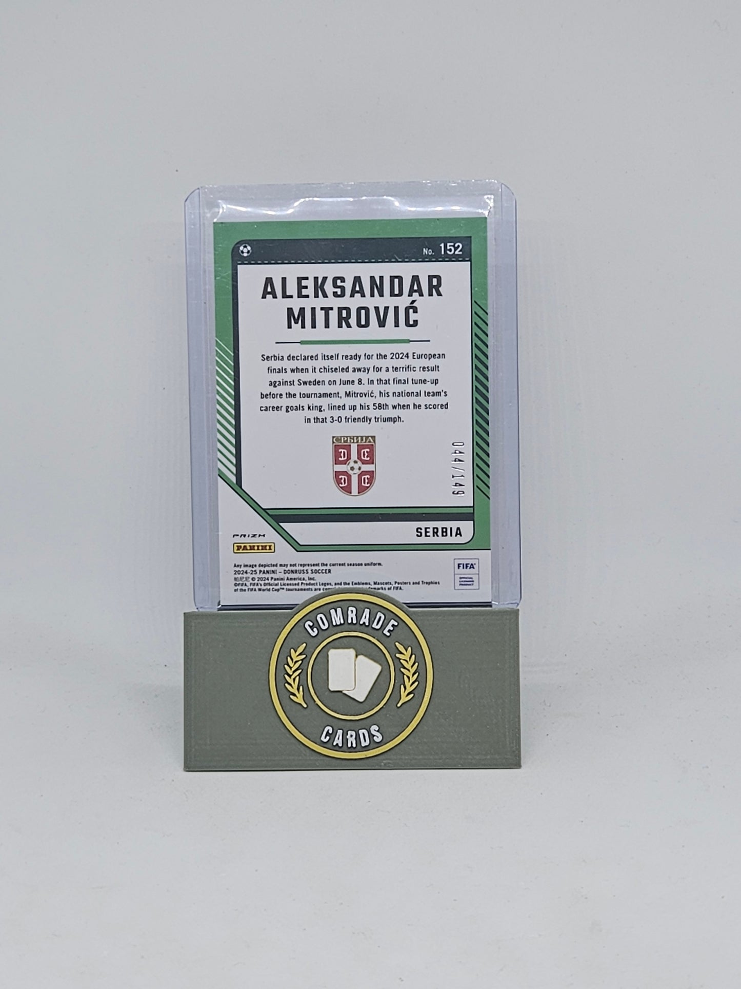 Aleksandar Mitrovic (Serbia) 044/149 Donruss Soccer 2024-2025