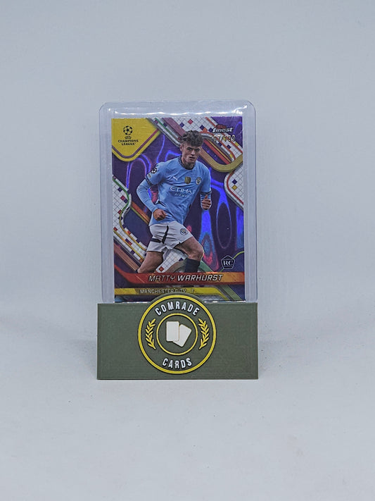 Matty Warhurst (Man City) 107/199 Topps Finest 2024-2025
