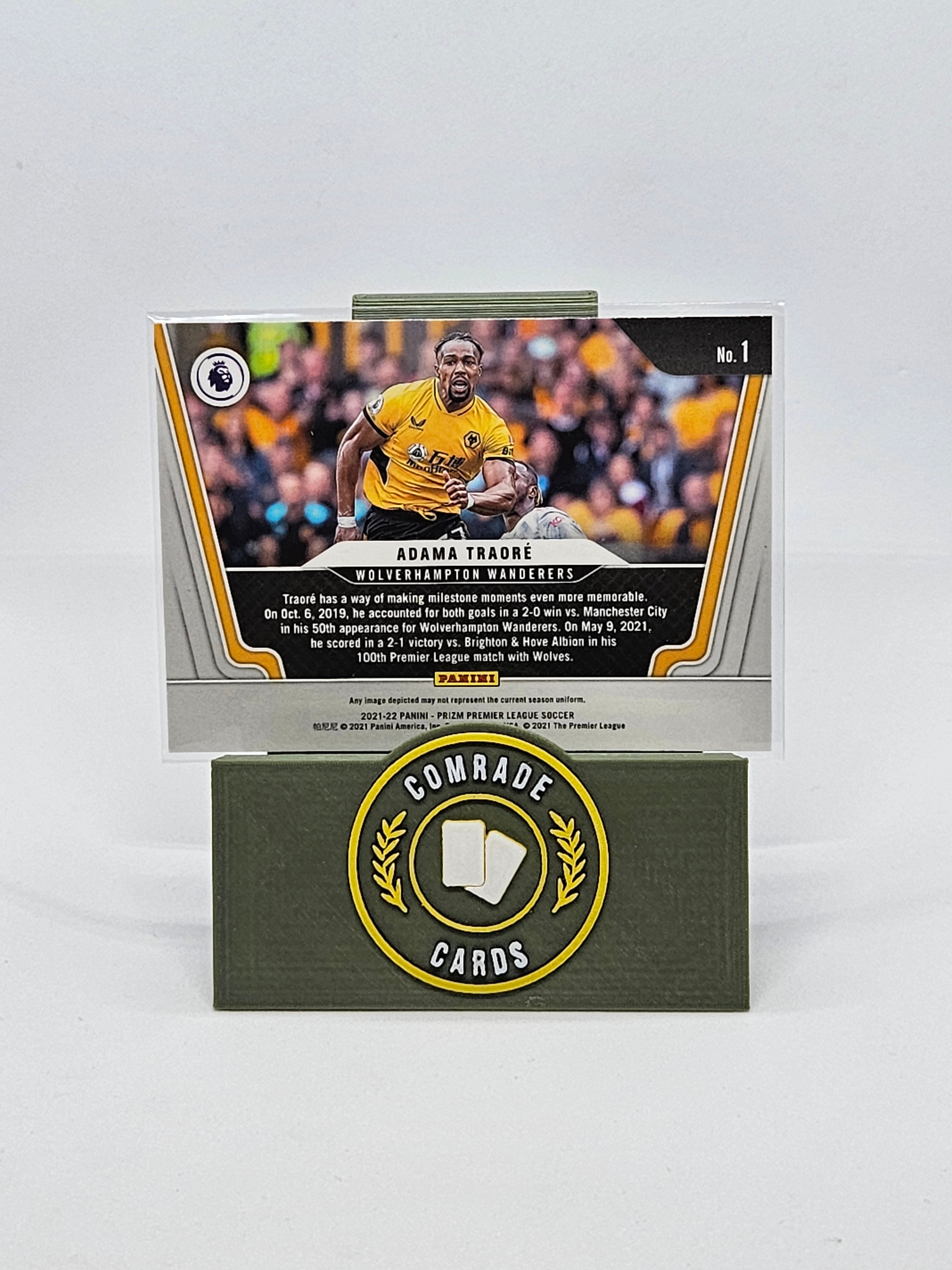 Adama Traore (Wolves) Insert Prizm Premier League 2021-2022