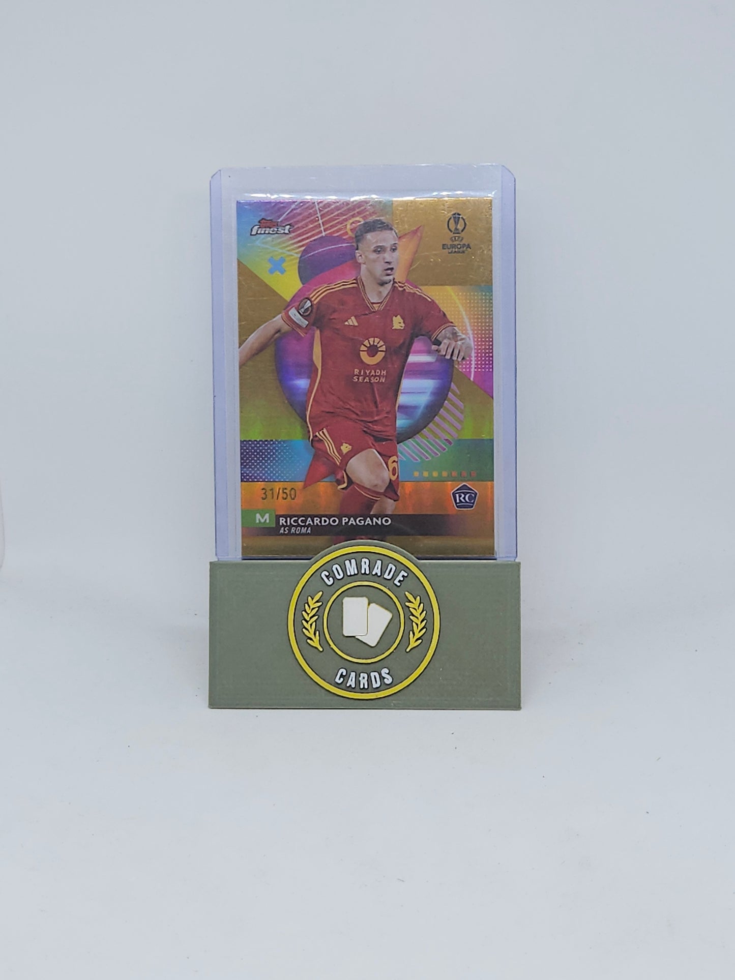 Riccardo Pagano (Roma) 31/50 Topps Finest 2023-2024