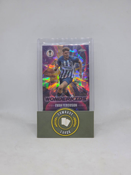 Evan Ferguson (Brighton) 24/50 Topps Chrome 2023-2024
