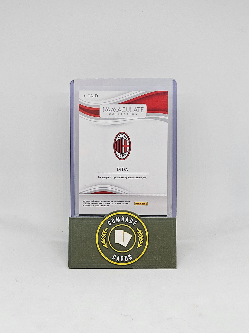 Dida (AC Milan) 07/10 Autographed Card Immaculate 2023-2024